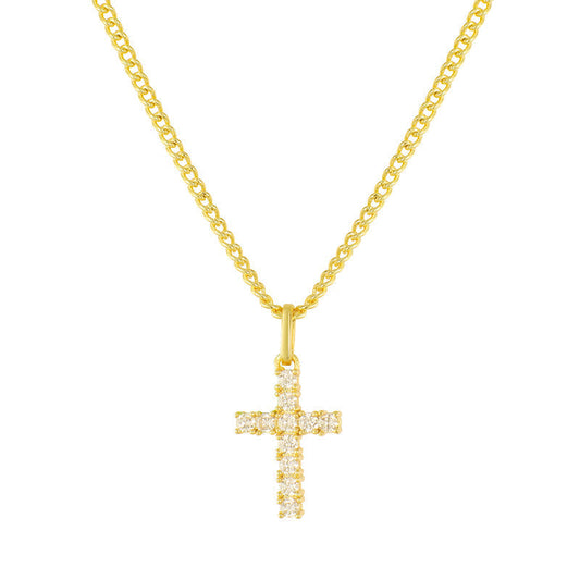 Golden Elegance Cross | Necklace