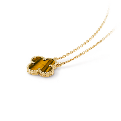 Golden Tiger | Clover Necklace