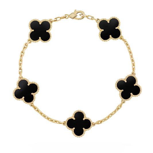 Golden Black | Clover Bracelet